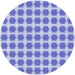 Square Patterned Blue Rug, pat2889blu