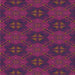 Square Patterned Plum Purple Novelty Rug, pat288