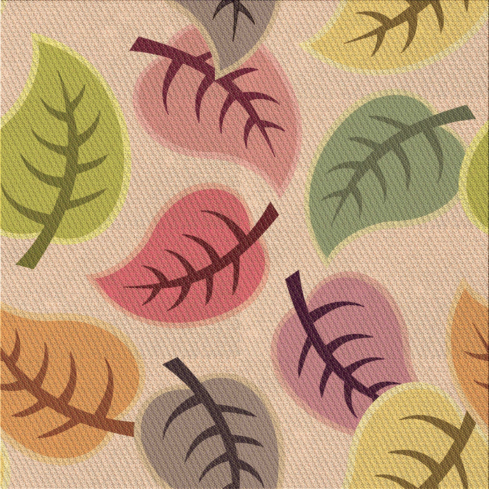 Round Patterned Rust Pink Rug, pat289brn