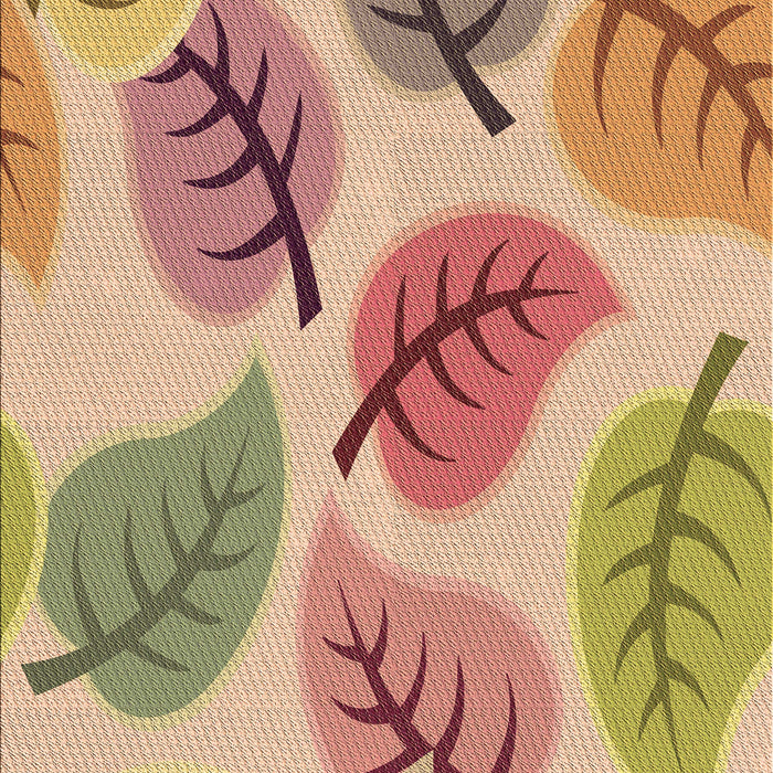 Patterned Rust Pink Rug, pat289brn