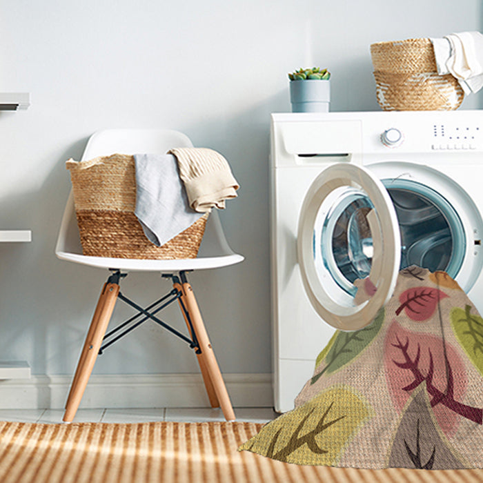 Machine Washable Transitional Rust Pink Rug in a Washing Machine, wshpat289brn