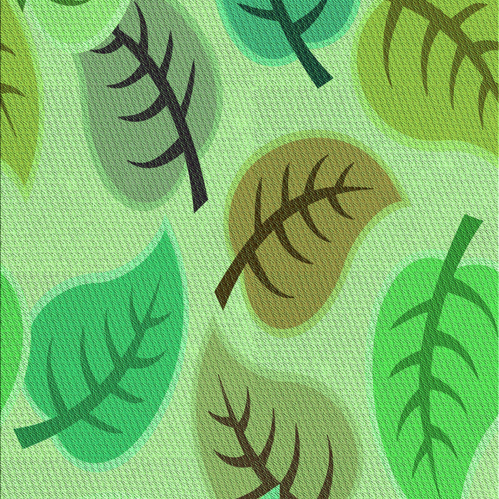 Patterned Emerald Green Rug, pat289grn