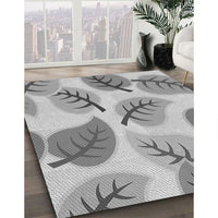 Patterned Platinum Gray Rug, pat289gry