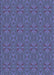 Machine Washable Transitional Deep Periwinkle Purple Rug, wshpat2890blu