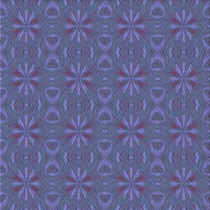Round Patterned Deep Periwinkle Purple Rug, pat2890blu