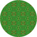 Square Patterned Lime Green Rug, pat2890grn