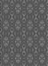 Patterned Platinum Gray Rug, pat2890gry