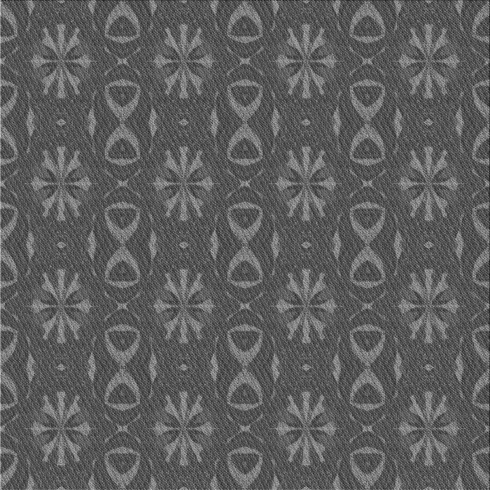 Round Patterned Platinum Gray Rug, pat2890gry