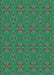 Patterned Jade Green Rug, pat2890lblu