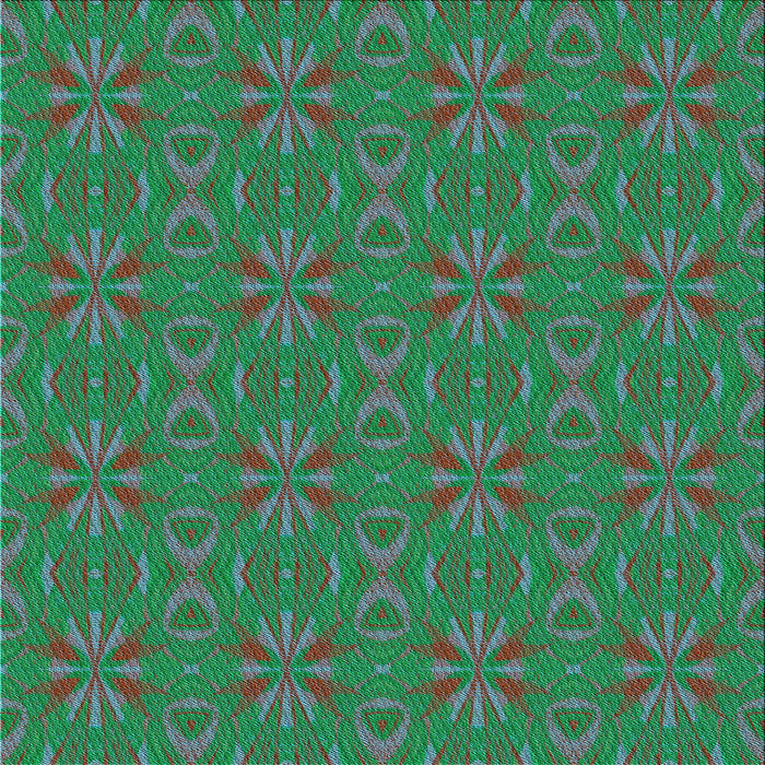 Round Patterned Jade Green Rug, pat2890lblu