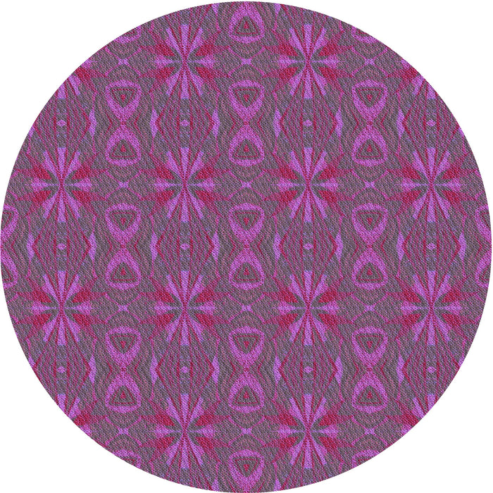 Square Machine Washable Transitional Orchid Purple Rug in a Living Room, wshpat2890pur