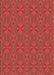 Patterned Red Rug, pat2890rd