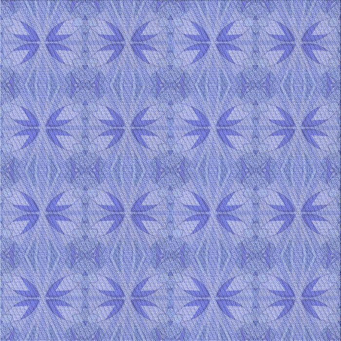 Round Machine Washable Transitional Sky Blue Rug, wshpat2891blu