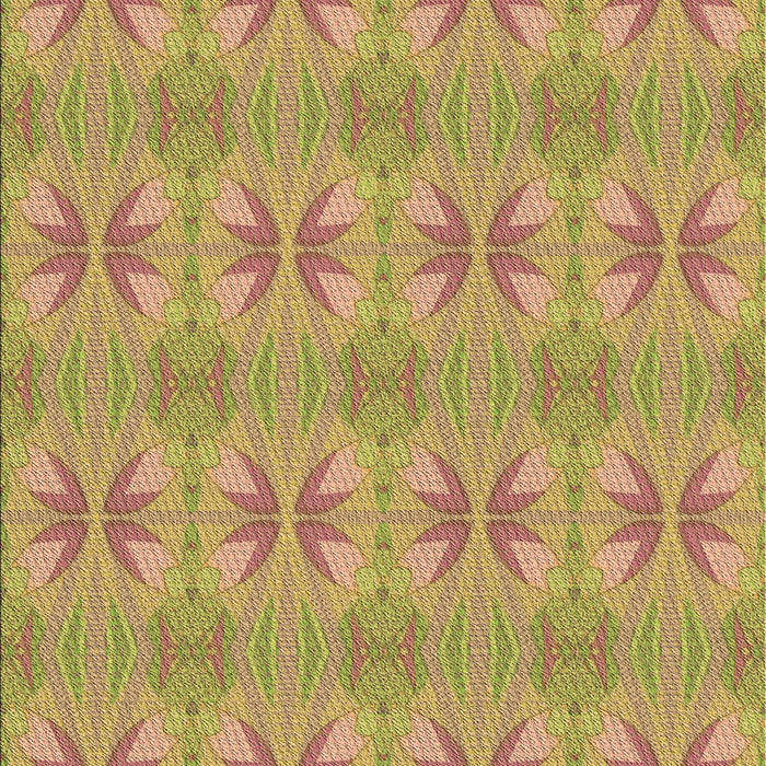 Patterned Golden Brown Yellow Rug, pat2891brn