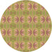 Square Machine Washable Transitional Golden Brown Yellow Rug in a Living Room, wshpat2891brn