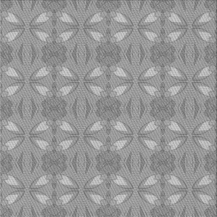 Round Patterned Cloud Gray Rug, pat2891gry