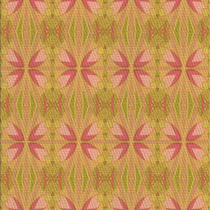 Patterned Orange Rug, pat2891org