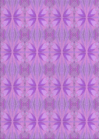Machine Washable Transitional Violet Purple Rug, wshpat2891pur
