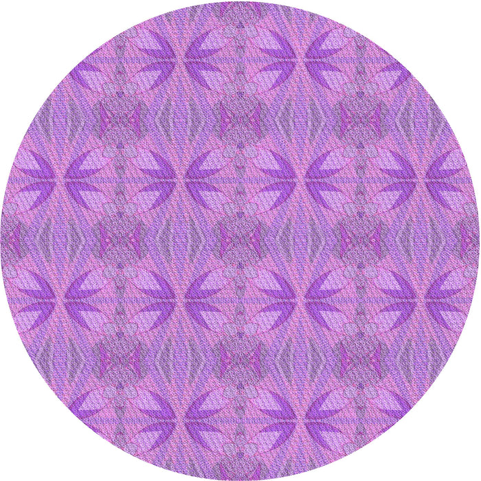 Square Machine Washable Transitional Violet Purple Rug in a Living Room, wshpat2891pur