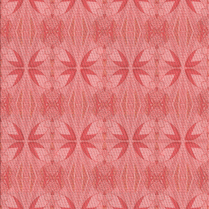 Machine Washable Transitional Fire Red Rug, wshpat2891rd