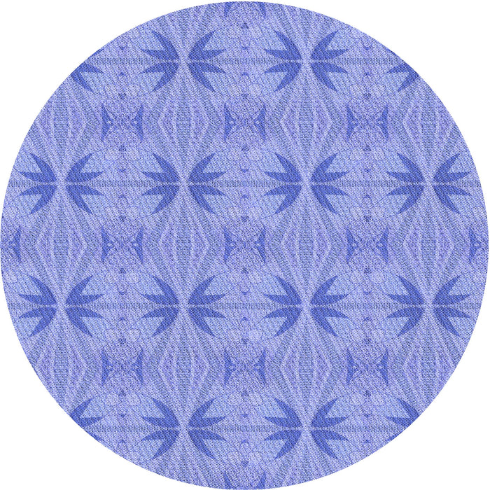 Square Patterned Sky Blue Rug, pat2892blu