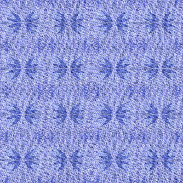 Round Patterned Sky Blue Rug, pat2892blu