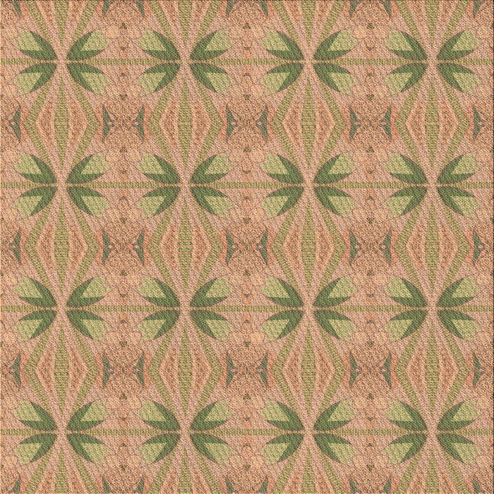 Round Machine Washable Transitional Brown Sand Brown Rug, wshpat2892brn