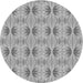 Square Patterned Gray Rug, pat2892gry