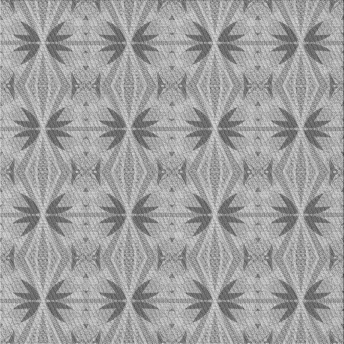 Round Patterned Gray Rug, pat2892gry
