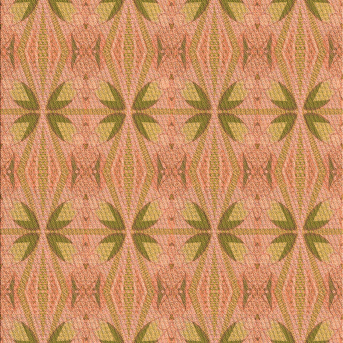 Patterned Orange Rug, pat2892org
