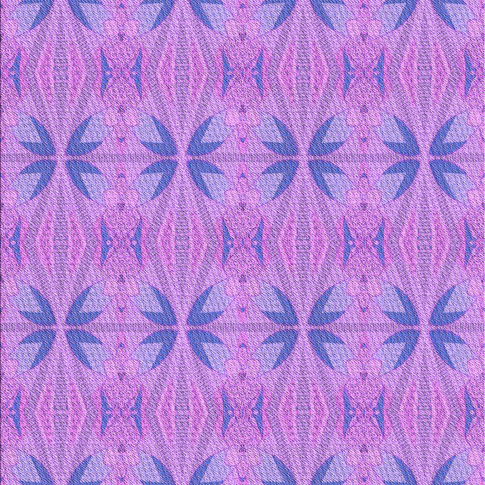 Machine Washable Transitional Bright Lilac Purple Rug, wshpat2892pur