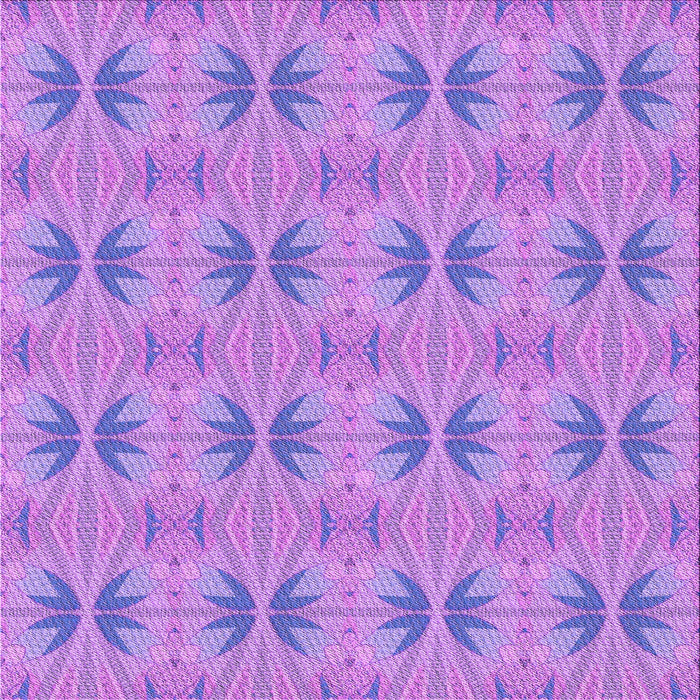 Round Patterned Bright Lilac Purple Rug, pat2892pur