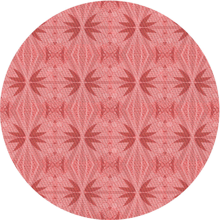 Square Patterned Fire Red Rug, pat2892rd
