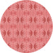 Square Patterned Fire Red Rug, pat2892rd