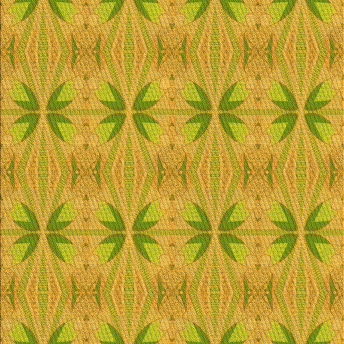 Patterned Dark Golden Brown Rug, pat2892yw