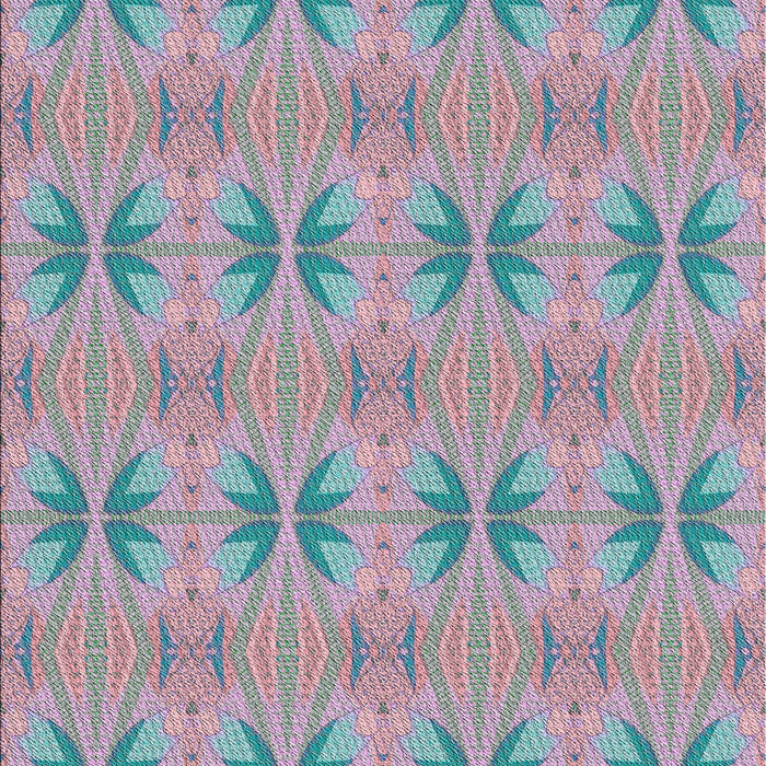 Patterned Light Steel Blue Novelty Rug, pat2892