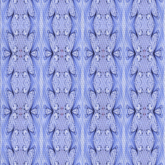 Patterned Jeans Blue Rug, pat2893blu