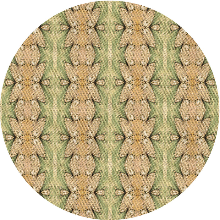 Square Machine Washable Transitional Dark Golden Brown Rug in a Living Room, wshpat2893brn