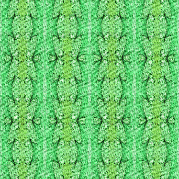 Patterned Neon Green Rug, pat2893grn