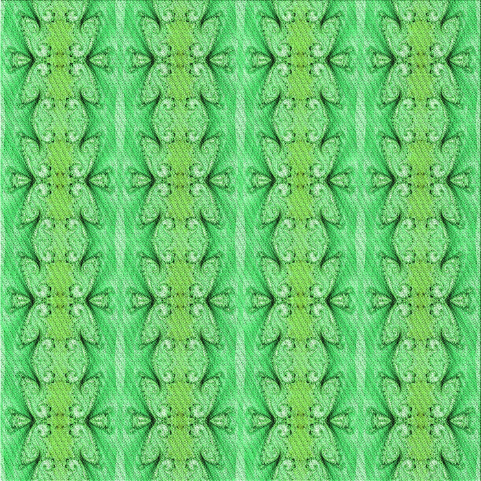 Round Patterned Neon Green Rug, pat2893grn