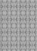 Machine Washable Transitional Platinum Gray Rug, wshpat2893gry