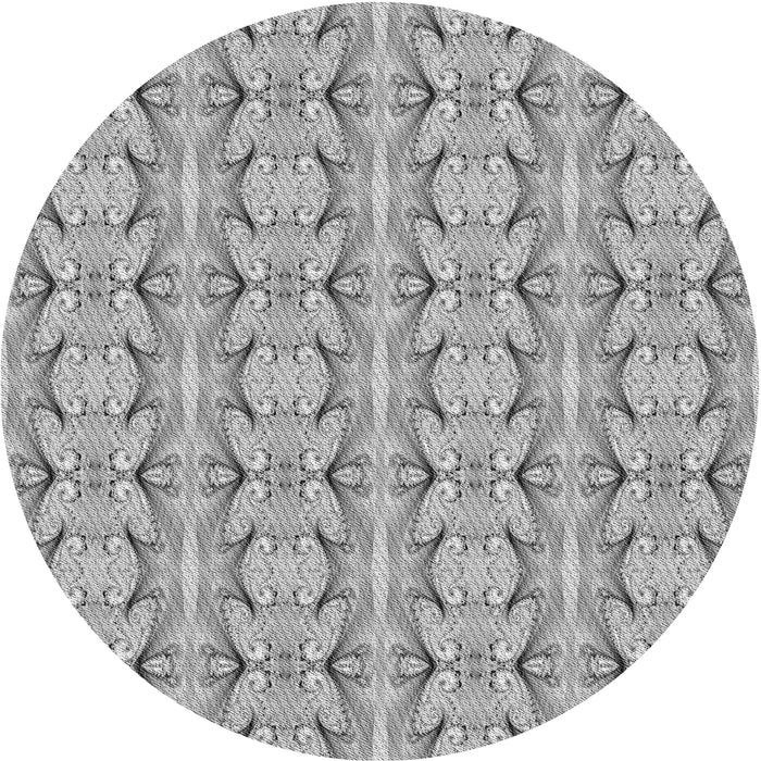 Square Machine Washable Transitional Platinum Gray Rug in a Living Room, wshpat2893gry