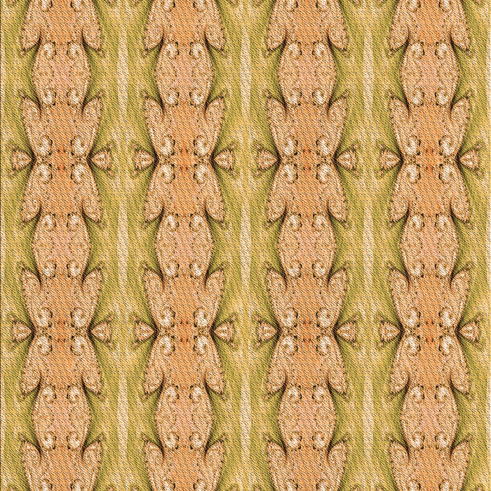 Patterned Orange Rug, pat2893org