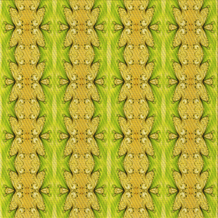 Round Patterned Dark Golden Brown Rug, pat2893yw