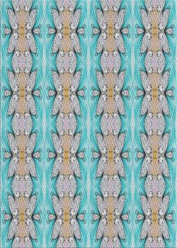Machine Washable Transitional Grayish Turquoise Green Rug, wshpat2893