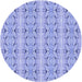 Square Patterned Light Slate Blue Rug, pat2894blu