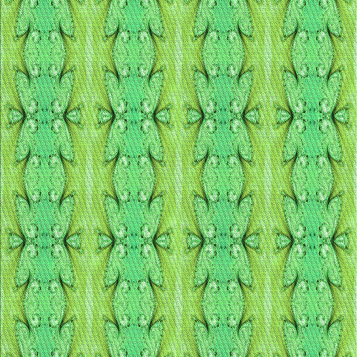 Patterned Emerald Green Rug, pat2894grn