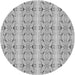 Square Patterned Platinum Silver Gray Rug, pat2894gry