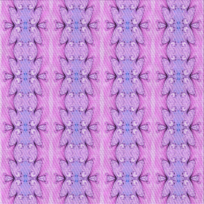 Round Patterned Pastel Purple Pink Rug, pat2894pur