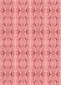 Machine Washable Transitional Pastel Pink Rug, wshpat2894rd